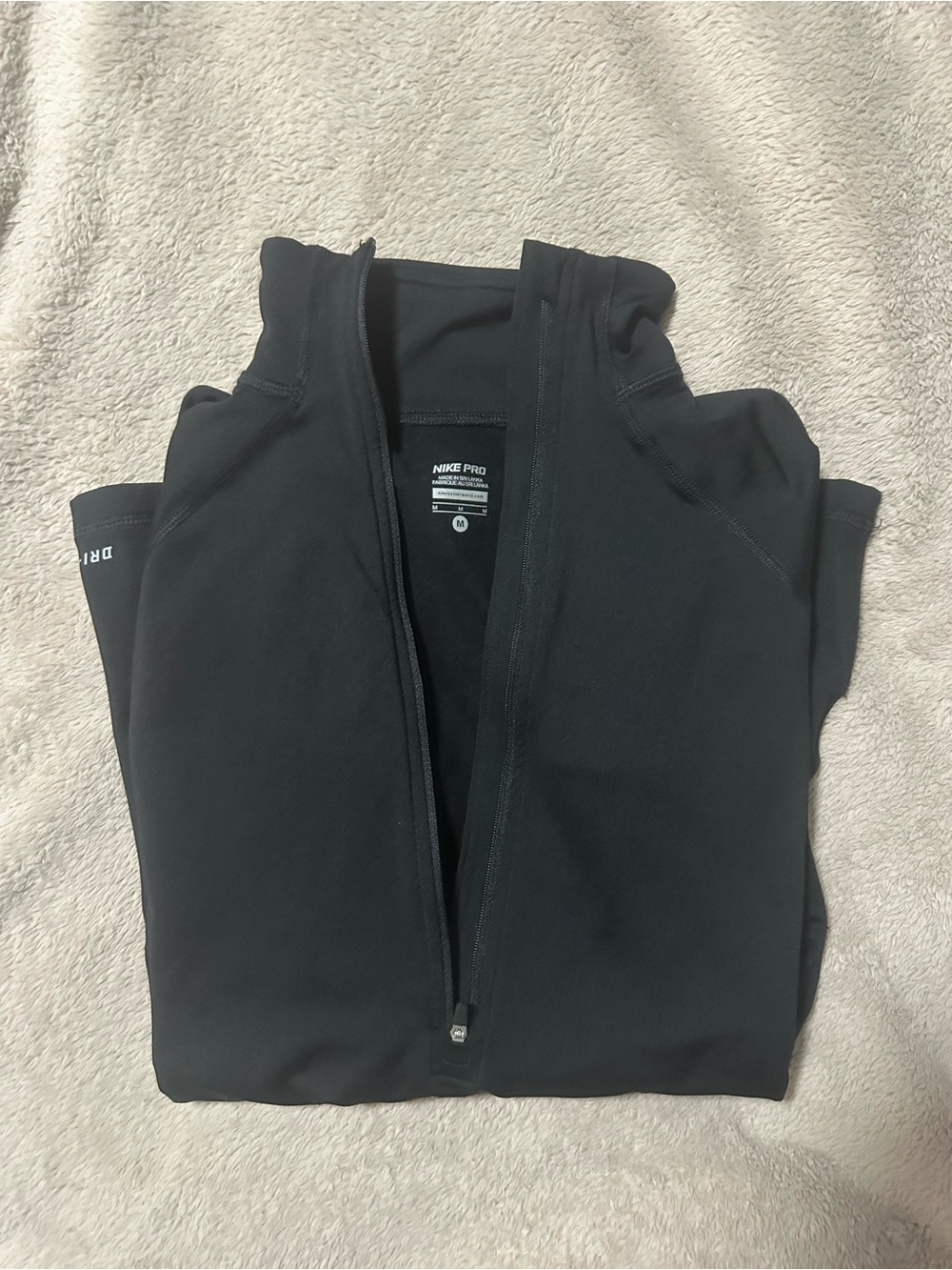 Nike Black Pro Quarter-Zip Training Top